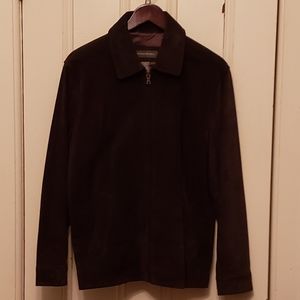 Suade jacket, chocolate brown, excellent condition
